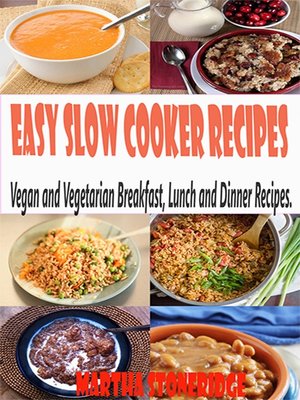 cover image of Easy Slow Cooker Recipes